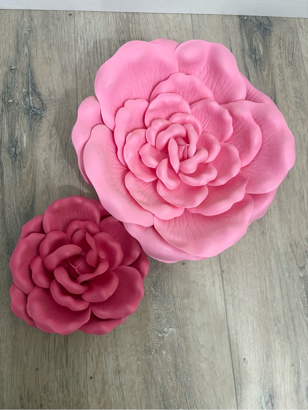 Hobby Lobby Pink Decorative Flower Wall Accents – Set of 2